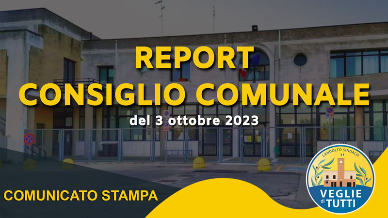 REPORT CONSIGLIO COMUNALE 1